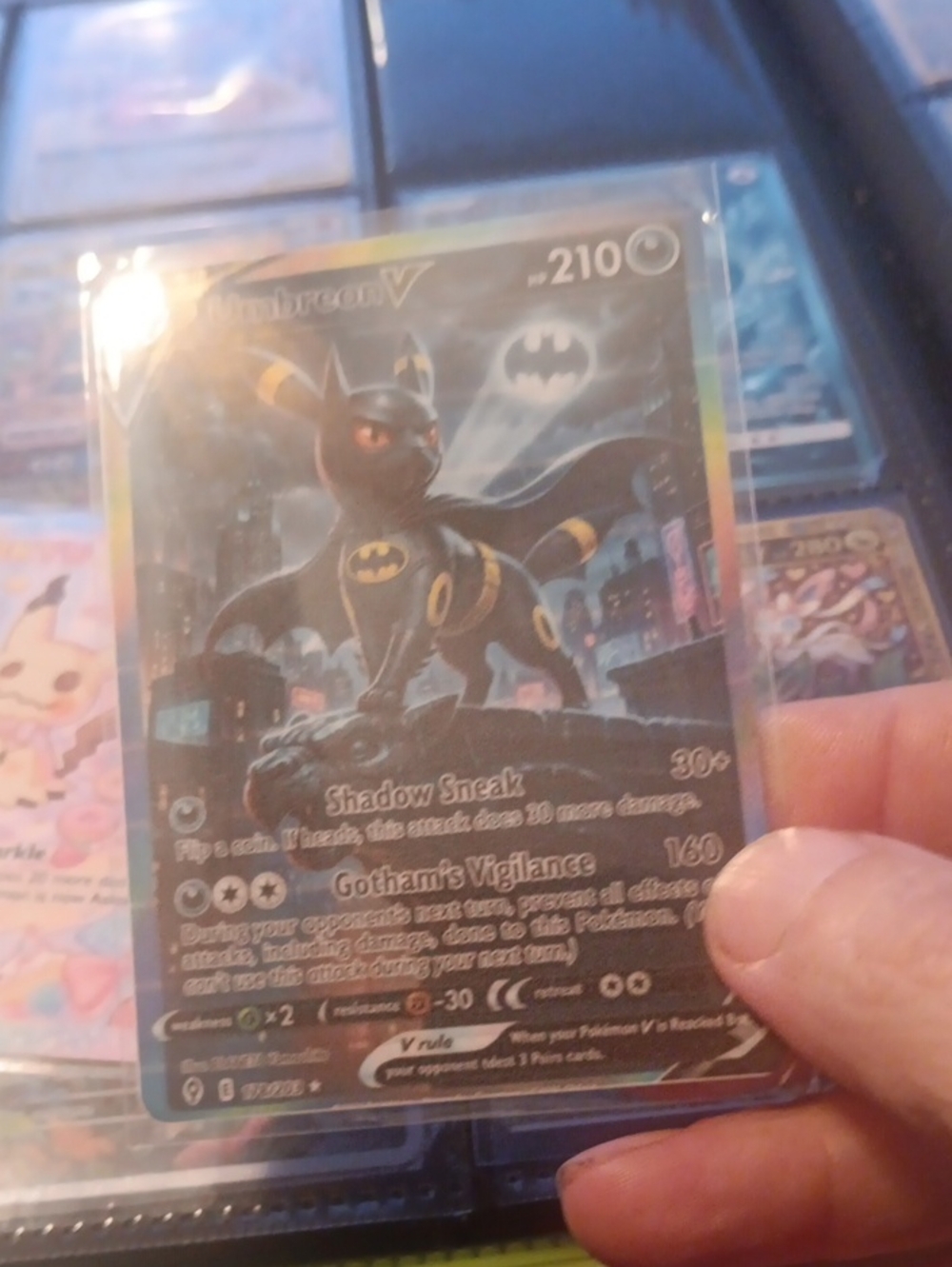 Umbreon V Card - Black Holographic Collectible